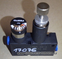 Regulátor tlaku s rychlospojku pro hadici prům 6mm LRMA-QS-6, 153496S  (17076 (1).JPG)